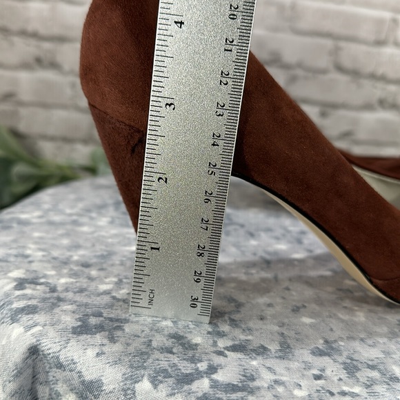 Worthington Cher Brown Suede Pleated-Knot Pointed Toe 3” Heels WMS 7.5M🤎NWOT🤎 - Picture 8 of 9